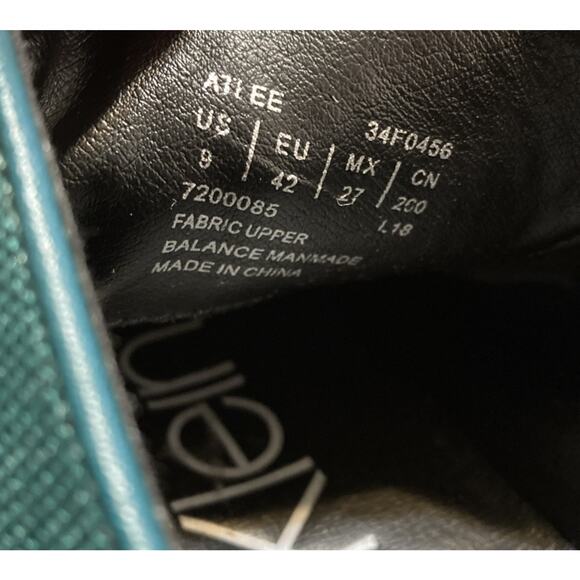 Calvin Klein Mens Green Oxford 34F0456 Designer Shoes Sz 9 Atlee Prom Wedding - Picture 7 of 7